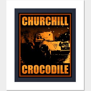 Churchill Crocodile Posters and Art